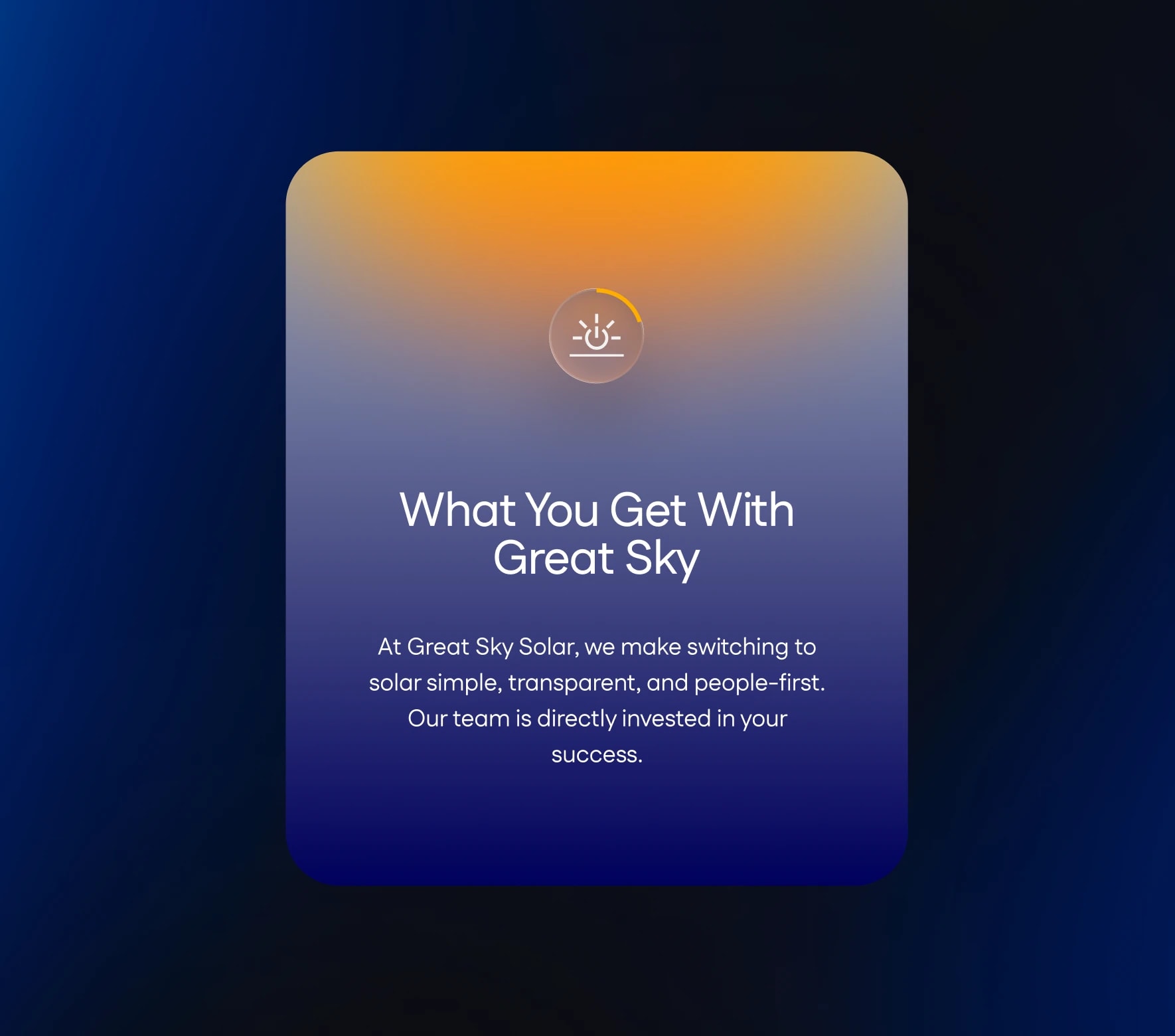 What you get